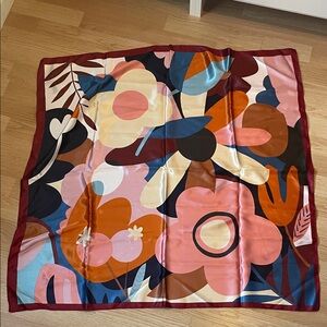 Amazon Floral Silk Scarf - Multicolor